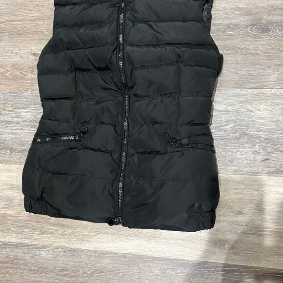 Moncler Black Puffer Vest Women Size Small - Picture 2 of 13
